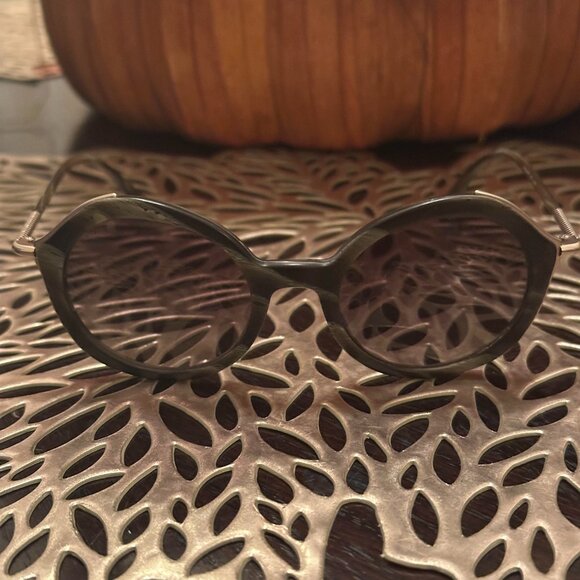 Giorgio Armani Women's Authentic Brown Gold Olive Gradient Sunglasses & Case - Picture 6 of 15